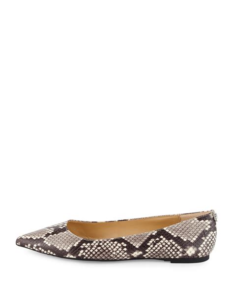 michael kors shoes ballerina|michael kors snakeskin flats.